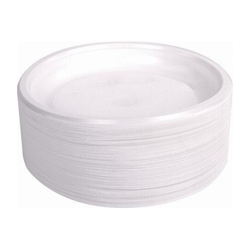 Набор одноразовых тарелок D 165мм 100шт СТАНДАРТ ПЛАСТИК