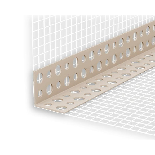 Угол штукатурный с сеткой 100*150 3,0м ПВХ (Ш-УС ИДЕАЛ)