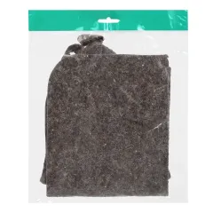 Набор банный 2 предм. (Шапка, коврик) серый 