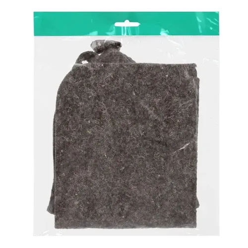 Набор банный 2 предм. (Шапка, коврик) серый 