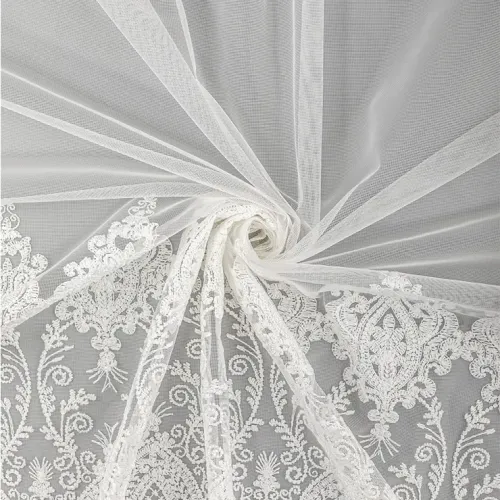 Тюль Ле-Гранд Долорес 300*260 белый с золотом
