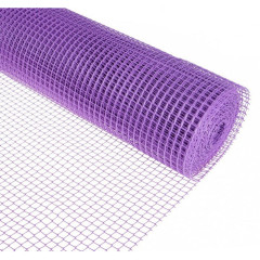 Сетка пластиковая 15*15 (1*20м) цвет фиолетовый, квадрат ПРОДАЁТСЯ КРАТНО 5М!!