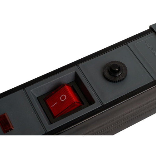 Фильтр сетевой Stekker 6 роз. 16A 3м черный HM22-61-03 Techno 50160