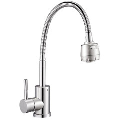 Смеситель для кухни SOLONE EZA4-A090, нерж. сталь, ф 35