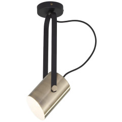 Светильник настенный EUROSVET 20092/1 черный/античная бронза