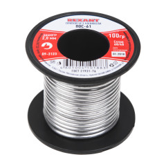 Припой ПОС-61 без канифоли (d2.0мм 100гр) Rexant 09-3123