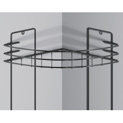 Полка для ванной комнаты угловая 3-х ярусная, цвет хром АТП66С (6827806)