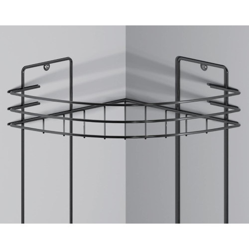 Полка для ванной комнаты угловая 3-х ярусная, цвет хром АТП66С (6827806)
