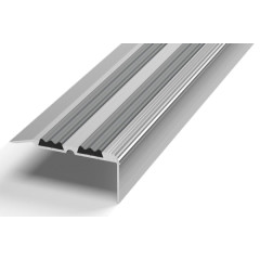 /Профиль угловой 68*30 2,7 Без покр.(серая. вставка) (Лука ПУ-07)