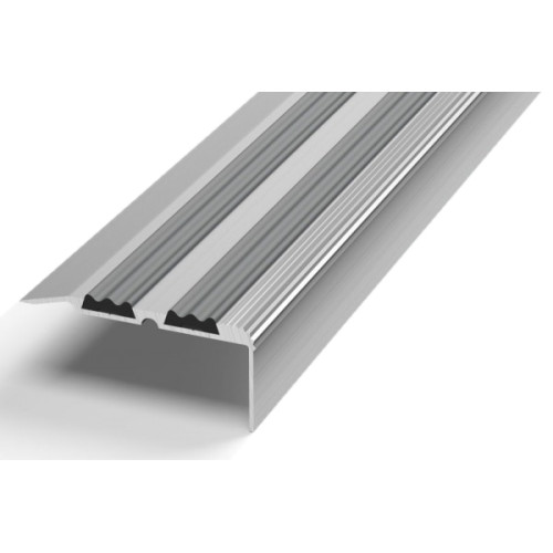 /Профиль угловой 68*30 2,7 Без покр.(серая. вставка) (Лука ПУ-07)