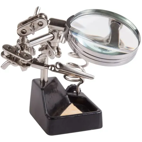 Держатель универсальный с лупой x2.5 