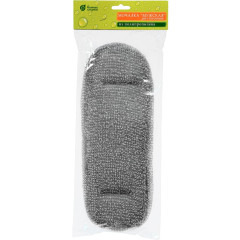 Мочалка Мужская 37*13см(57*13см с ручками) двухсторонняя, medium/hard 