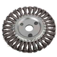 Щетка для УШМ FIT колесо, витая 150 мм (39105)