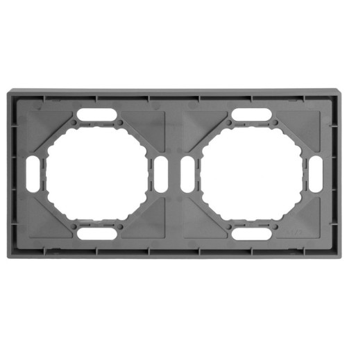 Рамка 2-пост ЭМИЛИ платиново-серый PFR00-5002-10