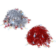 Мишура СНОУ БУМ (377-551) с декор.элем снеговик, д.мороз, 200х8см, ПВХ, 2 цвета