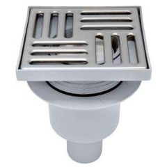 Трап кан. верт. ф 50 реш. 150х150 нерж, сухой гидрозатвор TQ5712