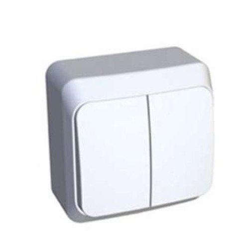 Выключатель О/У 2-кл 10А IP44 бел. БЕЛТИЗ А5 10-001