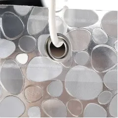 Шторка для ванной РЫЖИЙ КОТ EVA 180x200cм 12 колец,3D Эффект Сияние,SC-EV-02,108744 (913392)