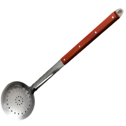 Шумовка для казана с деревянной ручкой 42см