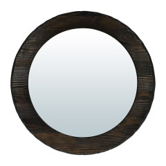 Зеркало Брашированное Венге 40*40см массив сосны