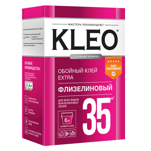 Клей обойный KLEO EXTRA флизелин 35 кв.м. 240г (20)