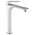 Смеситель для умывальника FRAP F1052-54 белый/хром, высокий