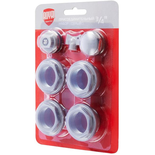 Набор для установки радиатора ROYAL THERMO СЕРЕБРИСТЫЙ ф 3/4