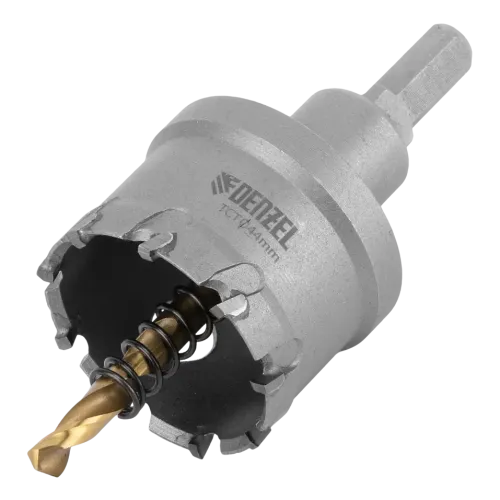 Коронка по металлу Denzel твердосплавная, 44 мм (724014)