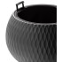 Горшок для цветов Жемчужина 16л со вставкой 7л графит М 8917 (276886)