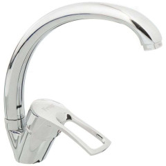 Смеситель для кухни FRAP F41701-B шар высокий, ручка бок, латунь