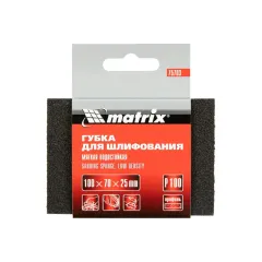 Губка абразивная MATRIX 100х70х25мм P100 (75703)
