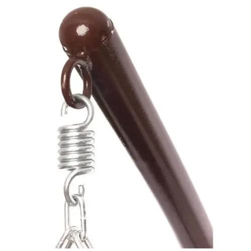 Кресло подвесное с ротангом ДЛЯ ДВОИХ коричневое с серой подушкой