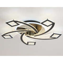 Светильник AMBRELLA FA4478/5 BK 90W(6750lm) 2000K-4000K-6000K d620x75 ПДУ диммер, черный