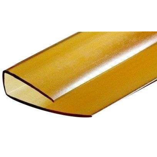 Поликарбонат сот. U-профиль 4мм, 2.1м коричневый