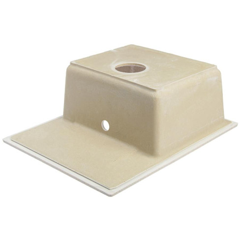 Мойка комп. глянц. MARRBAXX прямоугольная малая с крылом Z150/Q5  575х470х200мм, песочная, сифон