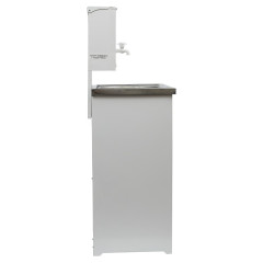 Умывальник дачный ВИХРЬ КОМФОРТ (74/4/6) с подогревом, нержавеющая мойка, цвет белый