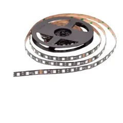 Светодиодная лента 24V APEYRON 14,4W/m 60Led/m IP20 RGB 5м чер б/п+Лента св/д адрес+пульт 10-94