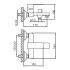 Смеситель для ванны FRUD R32131 ф 35