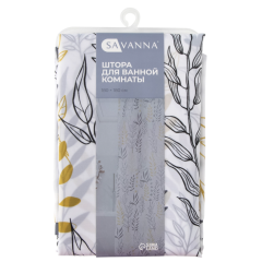 Шторка для ванной SAVANNA 180х180см (10131392)