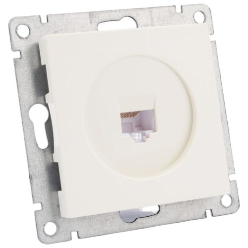 Розетка PC UNIVersal Афина, сл.кость A0051-I