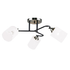 Светильник Люмис K2085/3 AB+BK 3х60W E27 d690 h250 бронза/черный