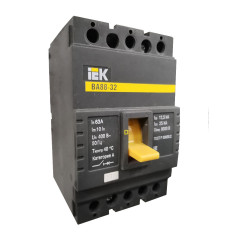 Выключатель автоматический 3-пол. ВА88-32  63A 25кА ВА88-32  IEK SVA10-3-0063 (51237)