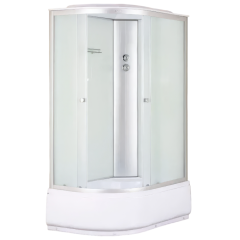 Душевая кабина EVA GOLD 80х120см выс. поддон, белое заднее стекло, правая F122WS-R (3кор.)