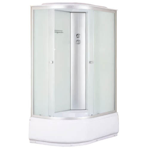 Душевая кабина EVA GOLD 80х120см выс. поддон, белое заднее стекло, правая F122WS-R (3кор.)