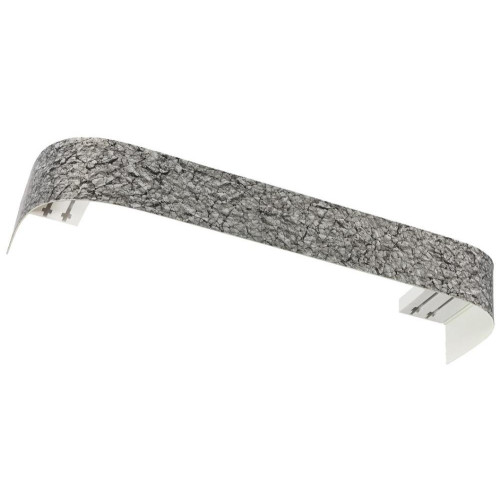 Карниз Ле-Гранд Стоун 2,0м (2ряд) кварц-серый с поворотами (3)