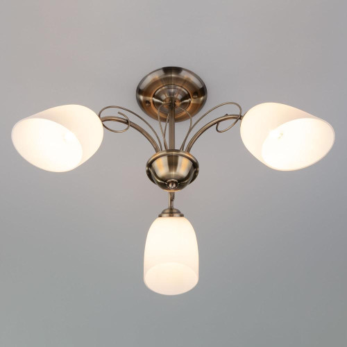 Светильник EUROSVET 30107/3 античная бронза(12м2)