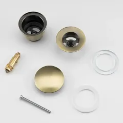 Донный клапан для раковины FRAP F62-4 бронзовый