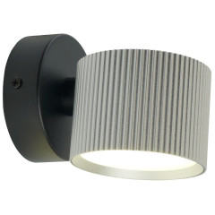 Светильник настенный FERON HL4580 ARIA GX53 серебро/черный(51676)