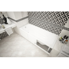 Экран для ванны МЕТАКАМ ПВХ с откидными дверцами 1,5 м белый