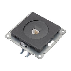 Розетка PC UNIVersal Афина графит A0051-Gr